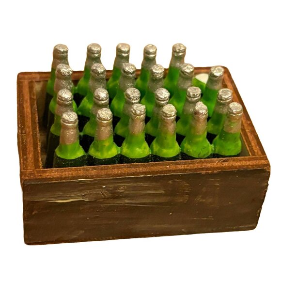 Miniature Cases of Soda Pop Bottles for Diorama Lemon-Lime Cola 1:12 Scale - Picture 1 of 3